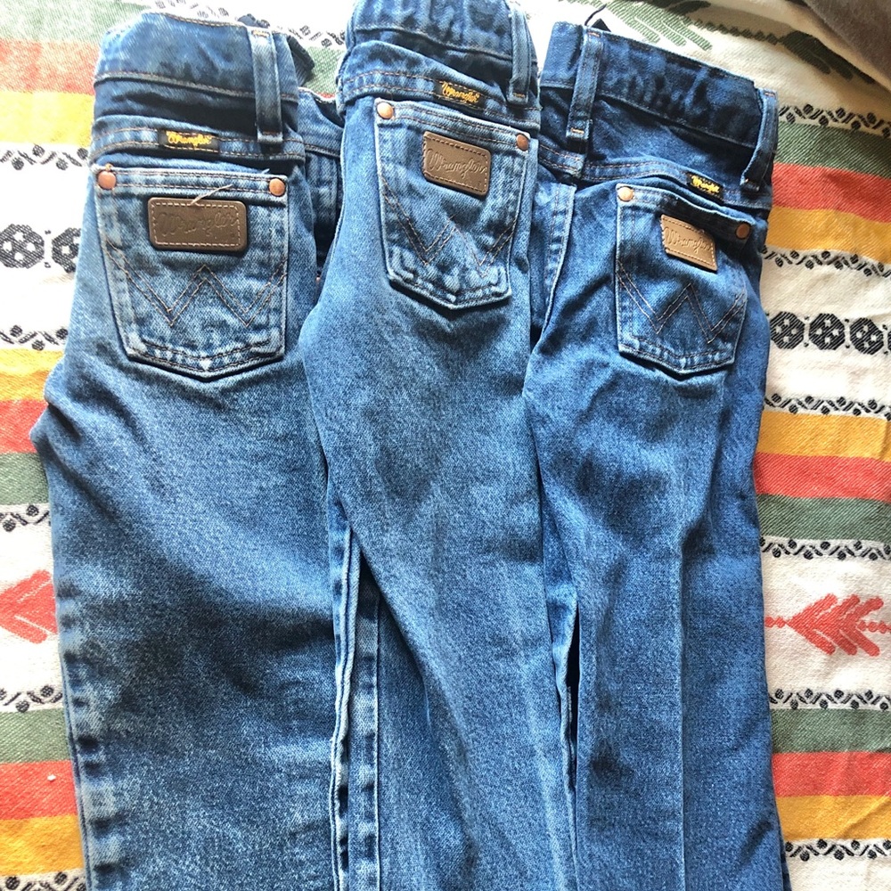 Lot of 3 boys wrangler jeans